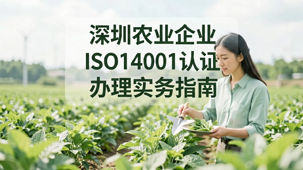 深圳农业企业ISO14001认证办理实务指南