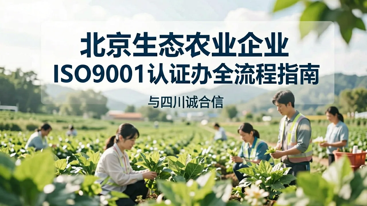 北京生态农业企业ISO9001认证办理全流程指南